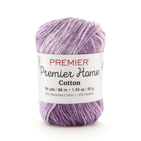 UPC: 0847652042251 | Premier Yarns Medium Cotton Polyester Blend Violet Splash Yarn 105 yd