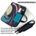 thumbnail image 3 of YFYANG 13 inch Universal Laptop Bag Oxford Cloth Laptop Sleeve, Multi-functional Abstract Retro Galaxy Notebook Computer Messenger Bag Handbag, 3 of 8