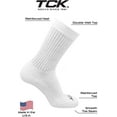 thumbnail image 3 of TCK Reacs Acrylic Multisport Crew Socks (White, Large), 3 of 4