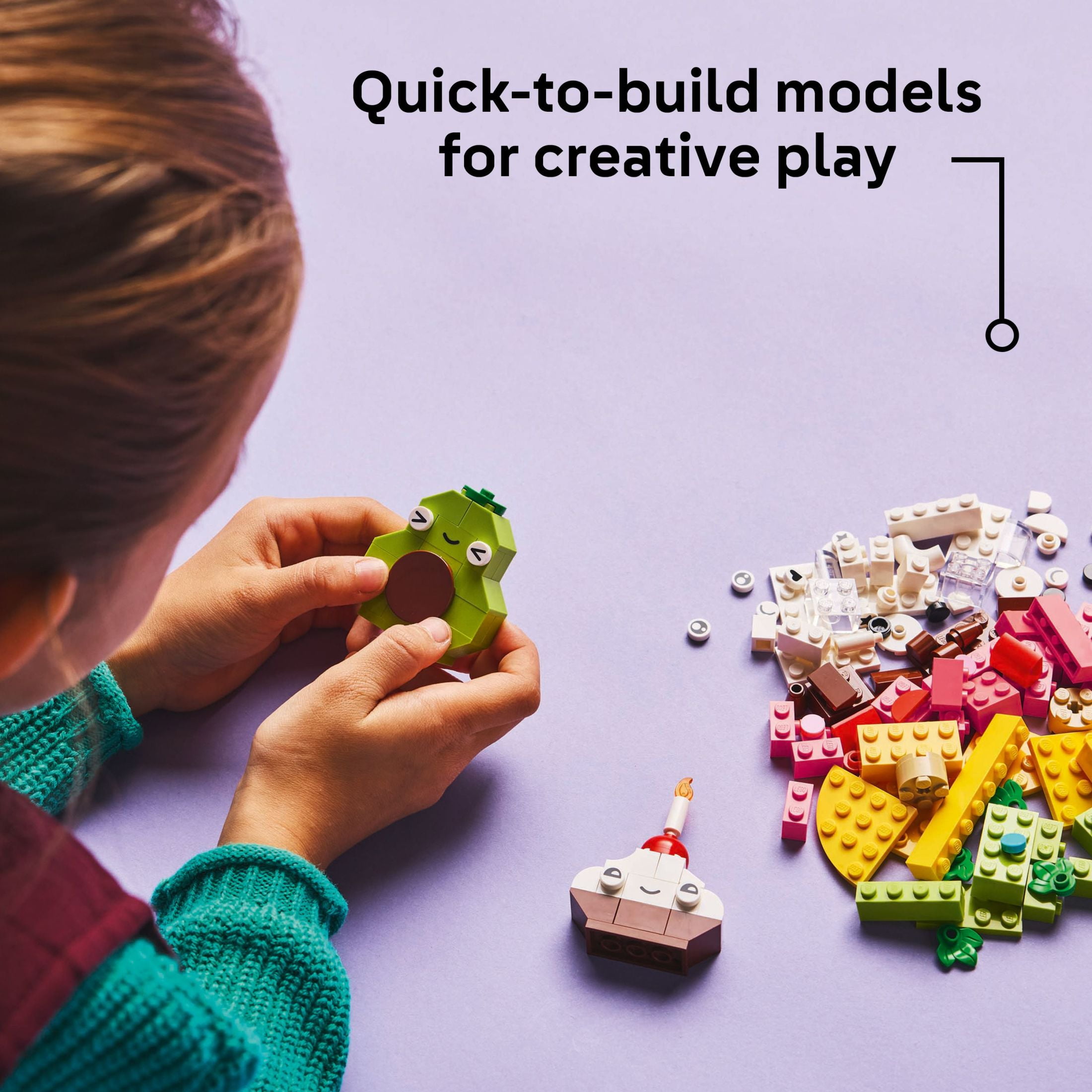 LEGO Classic Creative Food Friends Building Toy Set  Pretend Play Food for Kids, Boys and Girls, Age(图5) LEGO Classic Creative Food Friends Building Toy Set  Pretend Play Food for Kids, Boys and Girls, Age(图5)