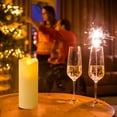 thumbnail image 4 of Wave Shape LED Flameless Electronic Candles Set with Realistic Flickering Effect for Wedding Decor, 4 of 7