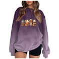 thumbnail image 3 of Futezty Womens Halloween Pumpkin Sweatshirts Fall Iced Coffee Lover Shirt Long Sleeve Pullover Tops Clothes, 3 of 8