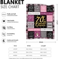 thumbnail image 5 of 50th Birthday Gifts for Women, Gift Ideas for Women Turning 50, 50 Year Old Blanket 50" X 60", 50th Birthday Gift for Wife, Sister, 50th Birthday Gift Ideas, 50th Birthday Blanket, 5 of 5