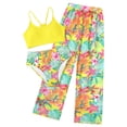 thumbnail image 2 of Swimsuit with Matching Skirt Girls Swimsuit 3 Piece Bathing Suits Summer Bikini Tankini Sets with Cover Up Skirt for 4-12 Years, 2 of 6