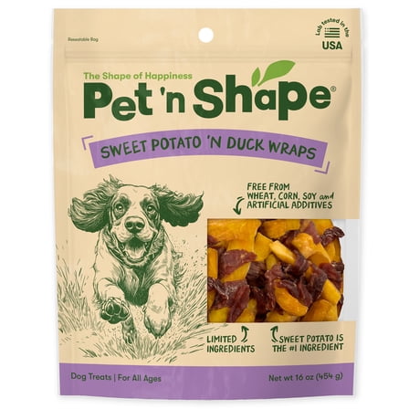 Pet 'n Shape Sweet Potato Chews Jerky Dog Treats - 16 Ounce