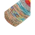 thumbnail image 3 of JustVH Women Long Sleeve Colorful Loose Open-Knit Sweater Straight Hem Fair Isle Cardigan, 3 of 8