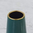 thumbnail image 3 of Florero 24,5cm Cerámica Oro Verde Diseño Grande Vaso Decorativo ER, 3 of 5