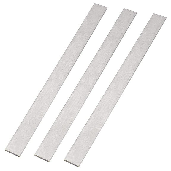 3pcs 304 Stainless Steel Flat Bar 1x1/8 inch Metal Trim Strips Brushed Finish Steel Flat Plate Solid Metal Flat Strip Sheet Filler