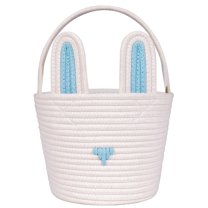 Easter Basket for Kids & Babies, Baby Easter Basket with Handle, Empty Bunny Egg Basket, Easter Baskets for Boys, Girls, Toddler, Babies, Infant Easter gifts basket Personalized