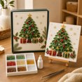 thumbnail image 4 of Sea Glass Christmas Tree Kit Christmas Decor, Sea Glass Art Kit Crafts for Adults, Resin Handmade Mosaic Art Kits for Tabletop, Home, 4 of 6