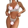 thumbnail image 4 of uublik Valentines Lingerie Set for Women Lace Plus Size Babydoll Sexy Naughty Bodysuit, 4 of 4
