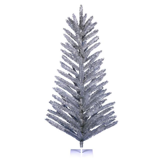Vickerman K196350 5 ft. x 37 in. Vintage Aluminum Artificial Christmas Tree with 72 PVC Pull