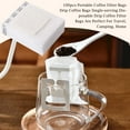 thumbnail image 4 of 100 Pack Portable Pour Over Coffee Filter Bags, Single Serve Drip Easy Coffee Filter Paper with Hanging Ear Hooks for Home Travel & Camping, 4 of 6