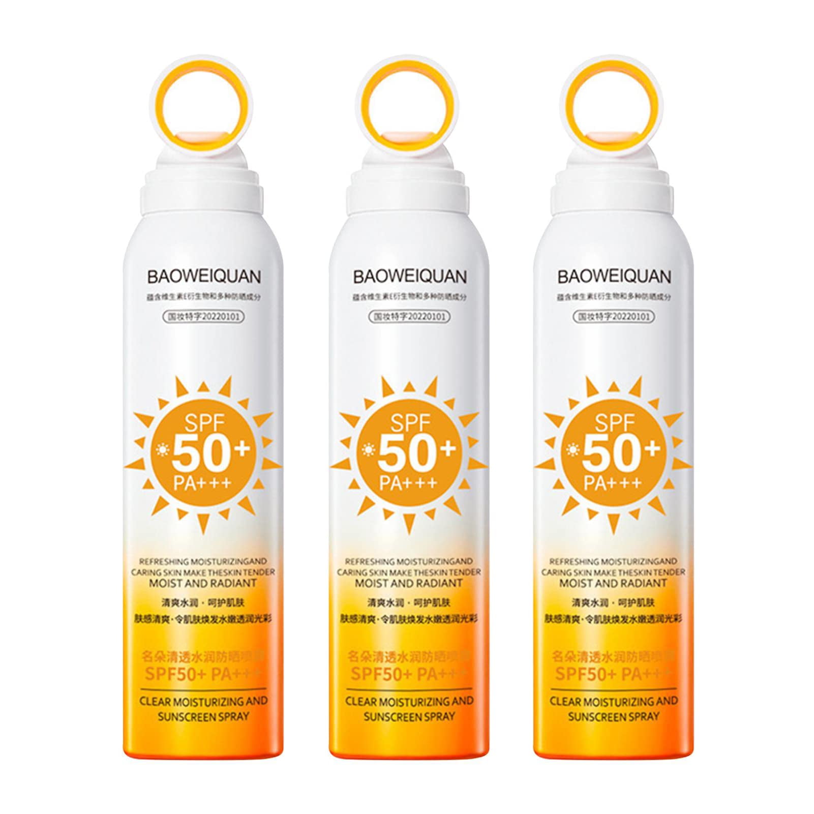 Sun Protection Spray for the Face, Transparent Spray SPF 50, Ultralight