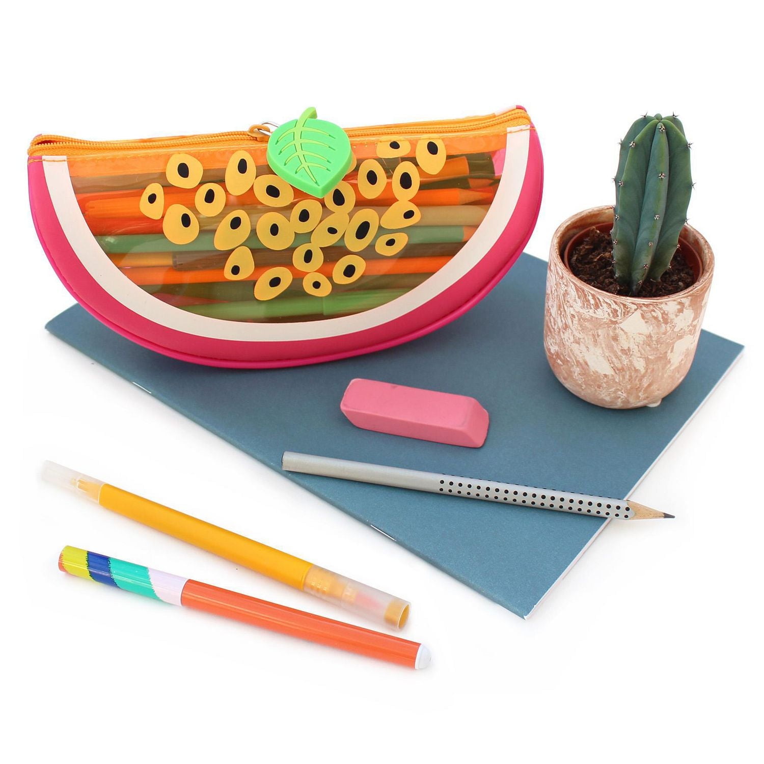 Pen+Gear Pochette-tranche de fruit avec fermeture à glissière