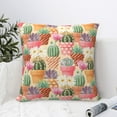 thumbnail image 6 of Rateoe High Detail Succulent Pattern Throw Pillow Cover Premium Pillow Stuffer Sham Square for Decorative Cushion Bed Couch Sofa(Pillow insert not included), 6 of 8