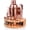 Rose Gold, variant on Stylish Bamboo Stand 12-Piece 25oz Professional Cocktail Shaker Set with Bar Tools and Recipe Booklet in Gold Stainless Steel
