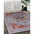 thumbnail image 3 of Ahgly Company Machine Washable Indoor Rectangle Industrial Modern Rosy-Finch Purple Area Rugs, 2' x 3', 3 of 7