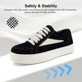 thumbnail image 2 of Women’s Men’s Classic Platform Sneakers Adult Low Top Fashion Shoes Non-Slip Casual Outdoor Walking Shoes, 2 of 7