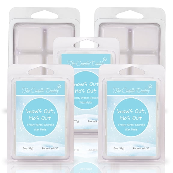 5 Pack - Snow's Out, Ho's Out - Frosty Winter Scented Wax Melt - 2 Ounces x 5 Packs = 10 Ounces