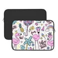 thumbnail image 3 of Bingfone Summer With Flamingo Laptop Sleeve Case 13 Inch, 360° Protective Computer Carrying Bag, 3 of 9