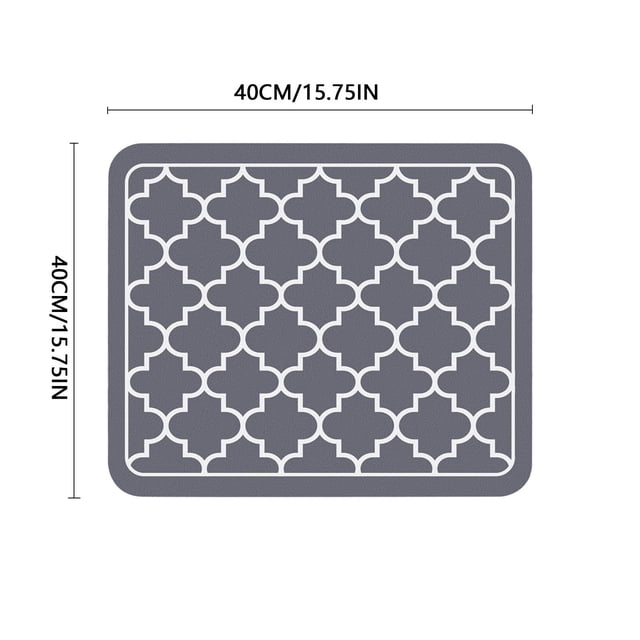 Yhmxh Alfombrilla de diatomeas para cafetera, alfombrilla de drenaje, alfombrilla de aislamiento térmico, alfombrilla de té