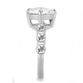 thumbnail image 4 of Luxe Jewelry Designs Women's Stainless Steel Prong Engagement Ring with Cubic Zirconia - Size 6, 4 of 4