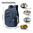 thumbnail image 5 of Nueva Mochila Antirrobo Superior Negocios Impermeable 35l Azul, 5 of 5