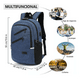 thumbnail image 5 of Nueva Mochila Antirrobo Superior Negocios Impermeable 35l Azul, 5 of 5