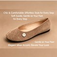 thumbnail image 3 of CHICVOMEY Flats for Women Comfortable Dressy Round Toe with Anti-Slip Sole Convenient Slip on Shoes for Casual Formal Workplace, 3 of 8
