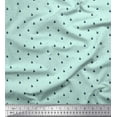 thumbnail image 1 of Soimoi Poly Georgette Fabric Crescent Moon & Yacht Shirting Printed Fabric 1 Yard 42 Inch Wide, 1 of 1
