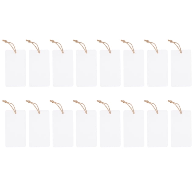 MasteelfCA 16pcs Basket Labels Bin Acrylic Labels Hanging Label DIY Blank Tag for Kitchen