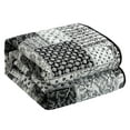 thumbnail image 6 of Lanco All Season Floral Printing 3 Piece Quilt Set , Queen Size Black White Quilt With Pillow Sham , Bedspreads & Coverlets, 6 of 9