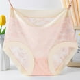 thumbnail image 2 of Annhoo Cotton Underwear for Women Floral Lace High Waisted Seamless Panties Soft Elastic No Show Comfy Underpants, 2 of 8