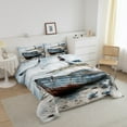 thumbnail image 3 of Erosebridal Lighthouse Boat Bedding Sets Full with Comforter,Sea Beach Duvet Insert,Ocean Decor,Reversible,3pcs, 3 of 8