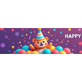 thumbnail image 4 of LUUFILx Happy Birthday Party Supplies Backdrop Colorful Balloon Decorations Banner Photography Props Celebration Background Party Decor, 4 of 8