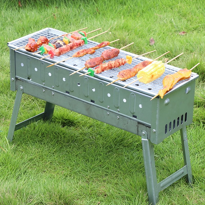 Folding BBQ Charcoal Barbecue Grill Portable Outdoor Camping Picnic Stove LB
