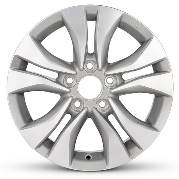 New OEM Replacement Wheel 16x7 in for 1998-2018 Honda Accord Machined Face with Painted Inlay Gray 16 inch Aluminum Rim