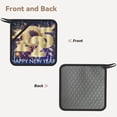 thumbnail image 2 of Disketp 2025 New Year 1 Pot Holders Kitchen Insulation Mats Heat Resistant Pot-Holder Oven Anti-Scald Pads for Cooking Baking, 7.1*7.1inch, 2 of 8