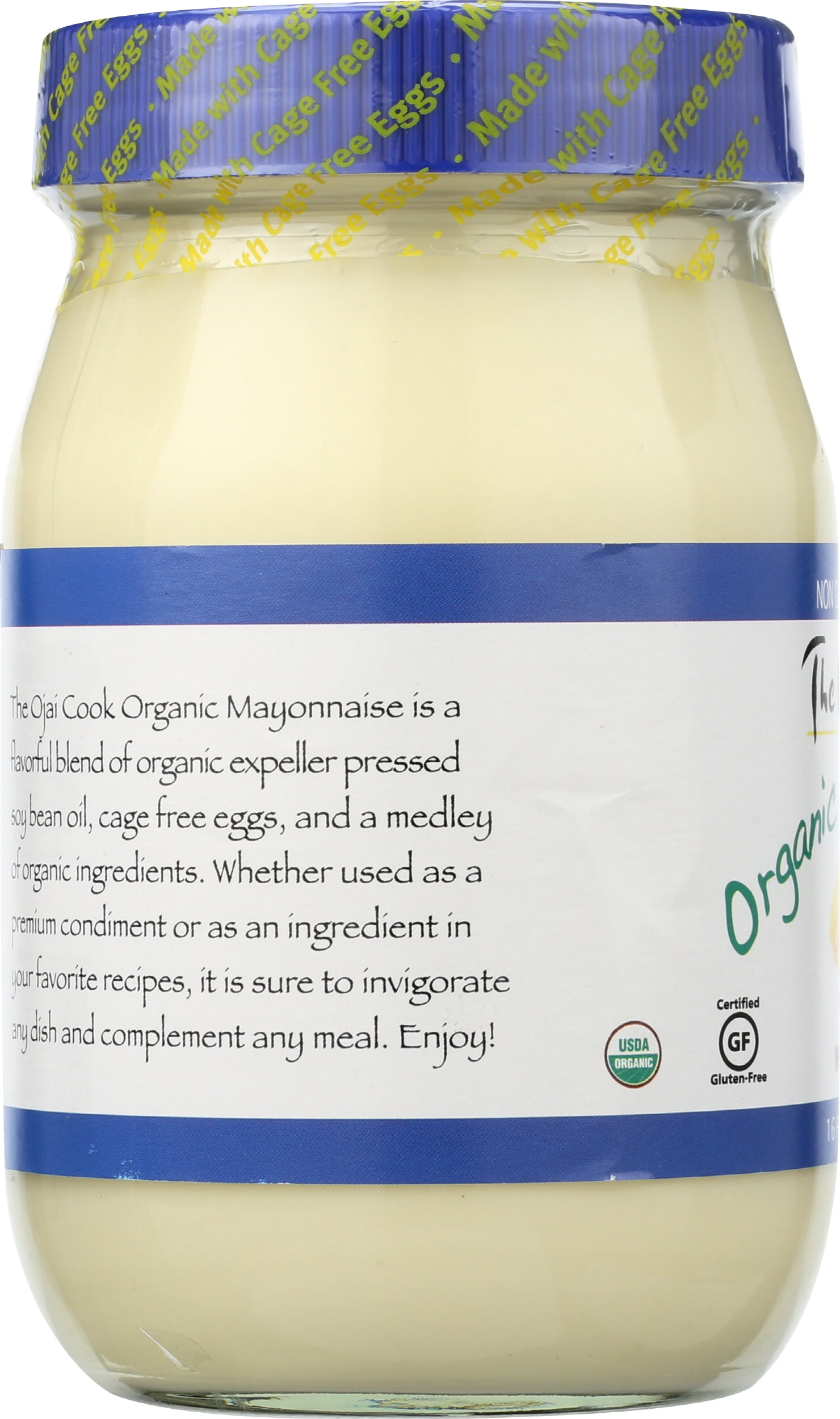Pack of 6, The Ojai Cook Organic Mayonnaise, 16fl oz