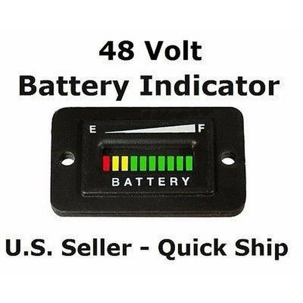 48 Volt EZGO Club Car Yamaha Golf Cart Battery Indicator Meter Gauge