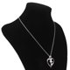 thumbnail image 4 of Collar de Cadena de Moda Perfecl con Colgante de Cruz de Amor Plata, 4 of 7