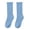 Blue, variant on Unisex Kids Sock Mid-Calf Socks with Ruffled Trim Soft, Stretchy Socks for Everyday Wear For Boys & Girls Khaki Size 6-14 Years