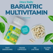 اختيار Bariatric مرة واحدة يوميًا متعدد الفيتامينات مع 45 مجم من الحديد | من السهل ابتلاع الكبسولة | فيتامين لمرضى جراحة الأطفال | 90 Count (3-Month Supply)