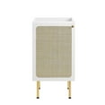thumbnail image 6 of Sink Vanity Cabinet, White, Wood, Hotel Bedroom Bathroom, Modern Contemporary HB36408, 6 of 15