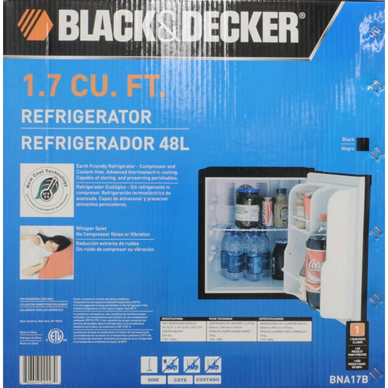 Black & Decker NuCool 1.7 Cu. Ft. Compact Mini Fridge