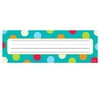Dots on Turquoise Name Plates, 36 Per Pack
