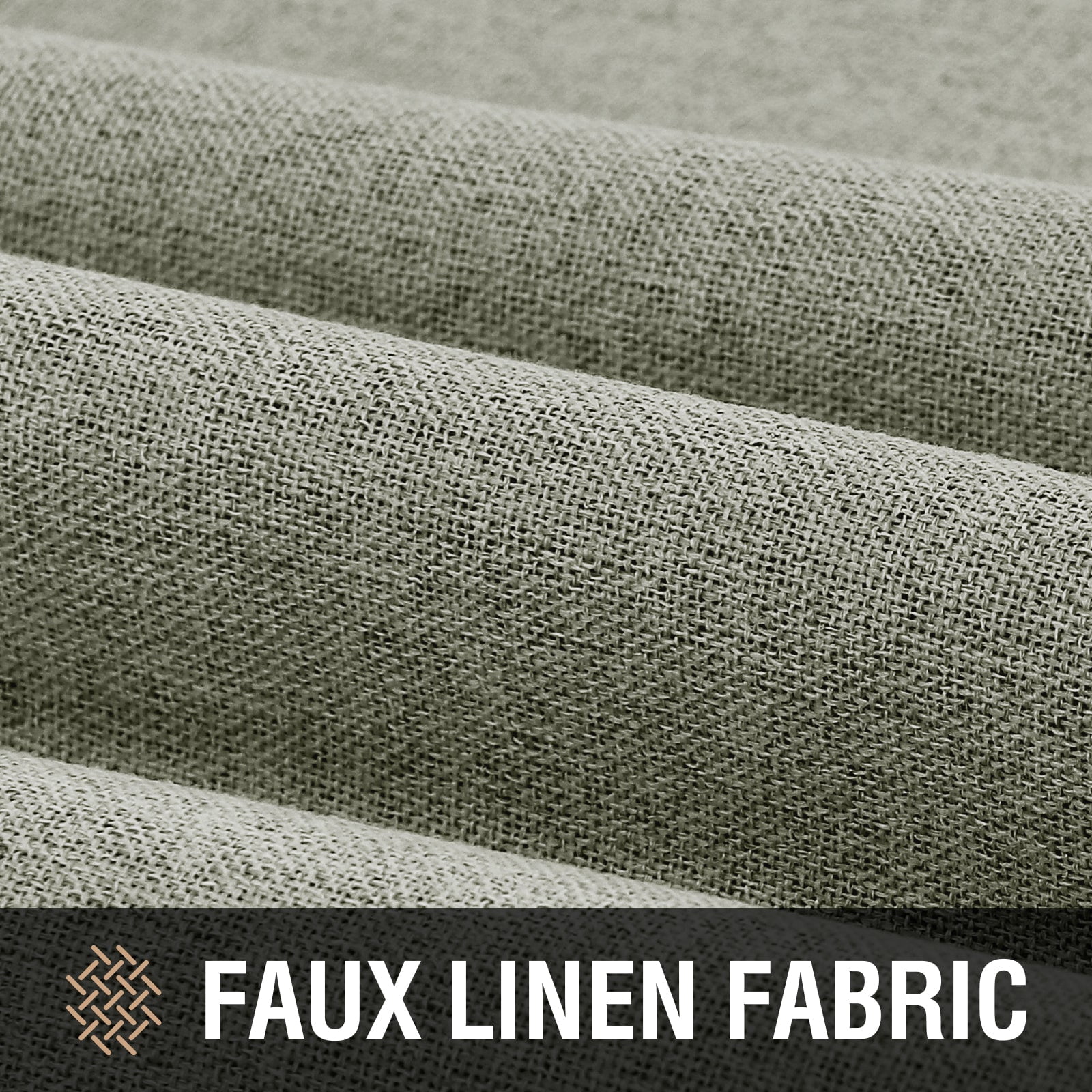 PrimeBeau 100% Blackout Curtains 63 Inch Length 2 Panels Set for Bedroom Windows/Living Room Thermal Insulated linen-like fabric Blend Curtain Rod Pocket/Back Tab Sage