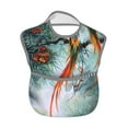 thumbnail image 2 of Zufioo Colorful Birds Pine Branch Print Toddler Adjustable Waterproof Bib, 11.6x15 Inch Feeding Bib Suitable for 6-24 Month Babies, 2 of 8