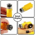 thumbnail image 5 of Motor eléctrico de CC con rueda de neumáticos de plástico TT Motor 3-6V Motor de engranajes de doble eje TT Motor de caja de engranajes magnética para Arduino Smart Car, 5 of 5